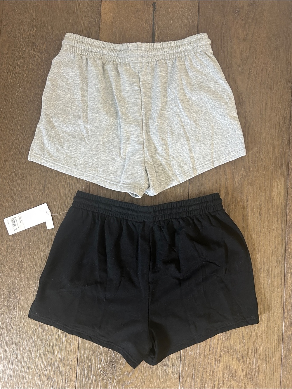 Yogalicious Women's Athletic Shorts — Gray & Black - Picture 7 of 11
